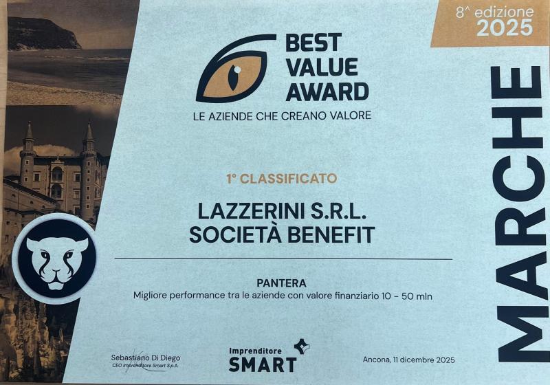 Lazzerini - Best Value Award