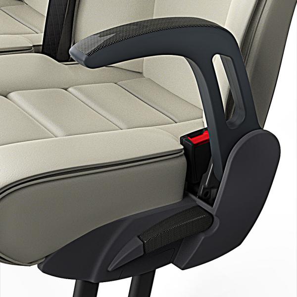 Inserto bracciolo in carbonio/radica