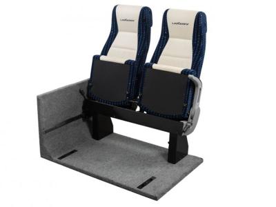 Seat with lift-up cushion for disabled people