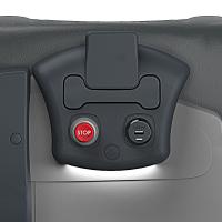 USB console, stop button, LED light