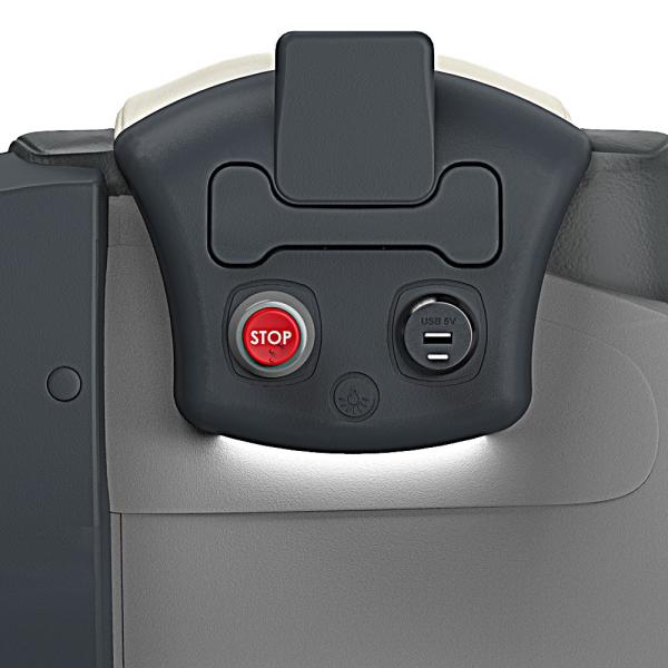 Console with usb, bell push, led reading light