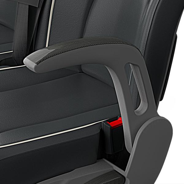 Inserto bracciolo in carbonio/radica