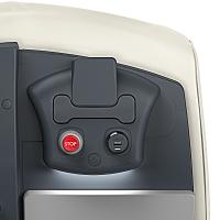 USB console, stop button, LED light