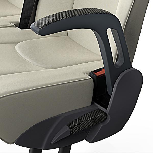 Inserto bracciolo in carbonio/radica