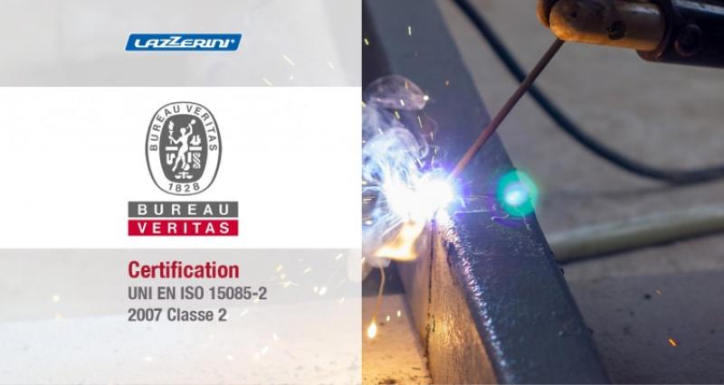 Lazzerini è certificata EN 15085-2 